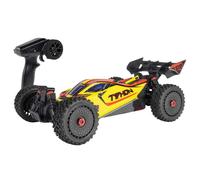ARRMA Typhon Mega 4X4 RTR 1:8 - Passeggino radiocomandato Basher Monster Truck, con motore a spazzola, senza batteria e caricabatterie, colore: Giallo