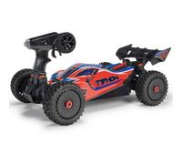 ARRMA Typhon Mega 4X4 RTR 1:8 - Passeggino radiocomandato Basher Monster Truck, con motore a spazzola, senza batteria e caricabatterie, colore: Rosso