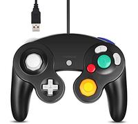 Arrocent Controller GC, ricambio per controller Gamecube, compatibile con controller USB cablato Game Cube / PC Windows 7 8 10 (nero)