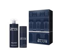 Arrogance Blue Cofanetto Regalo, Shampoo Capelli e Corpo 400ml + Deodorante Spray 150ml, da Uomo, con Arancia di Sicilia, Bergamotto, Vaniglia e Muschio, Made in Italy