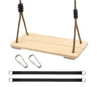 Arroopu Altalena Per Bambini | Altalena in Legno per Bambini da Appendere ad Albero,Sedia Sensoriale Da Gioco Per Patio Portico Parco Giochi Giardino Asilo