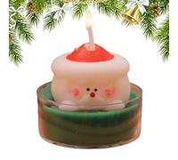 Arroopu Candeline Natalizie - Tea Light Soia Fatte A Mano per le Feste,Ornamenti Per Tavolo Soggiorno Camera Matrimonio Casa Festività