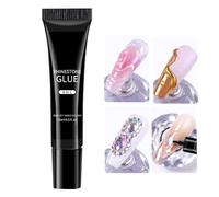 Arroopu Colla per unghie UV, colla per gel per unghie - 15 ml Colla per unghie Press Nails Colla per strass | Colla gel per unghie con luce UV per correggere unghie rotte, strass, unghie