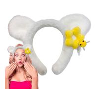 Arroopu Fascia Per Capelli Comoda Per Donna,Fasce Antiscivolo | Fascia Antiscivolo Con Orecchie Da Orso Carino Per Lavaggio Viso, Styling Quotidiano, Sport, Trekking, Spa E Trucco Per Donne E Ragazze