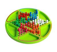 Arroopu Gioco Di Dama Da Tavolo | Giochi Da Scrivania In Legno Con Forma Esagonale | Set Per Giocare A Scacchi E Dama Con Perline Colorate | Per Bambini Raduni Familiari Viaggio Scuola Casa