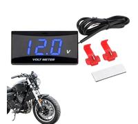 Arroopu Monitor Della Batteria | Indicatore Tester Display LCD 0-20V - Monitor Della Batteria Del Motore Indicatore Voltmetro | Per Nautico Auto Moto Quad Camion Berlina Pick-Up SUV Cruscotto Manubrio