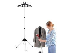Arroopu Porta abiti portatile, porta abiti per vaporizzare vestiti,Appendiabiti da Terra per Stirare, Lunghezza Regolabile - Porta telescopico per la casa, il viaggio, la sartoria