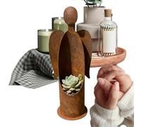 Arroopu Portacandela a Forma di Angelo | Decorazioni Natalizie | Candeliere in Metallo per la Casa,per la Casa gli Interni le Vacanze le Festività il la Mensola il Tavolo e i Centrotavola