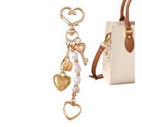 Arroopu Portachiavi Pendente Decorativo - Portachiavi Metallo Luna Stella Ciondolo Decor,Charm Romantico per Donne Ragazze Borsa Spalla Zaino Viaggio Spiaggia