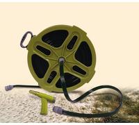 ARROTOLATORE PIATTO CON TUBO ACQUA 15M CON MANIGLIA SUPERIORE ROBBY