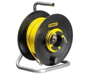 ARROTOLATORE TUBO ARIA COMPRESSA 8X12 STANLEY AVVOLGITUBO PROLUNGA 20 MT