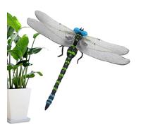Arrovarp Decorazione a forma di libellula, artificiali per respingere il giardino, scoraggia simulazione di animali per giardino, passeggino, aula e prato, per bambini, per imparare a
