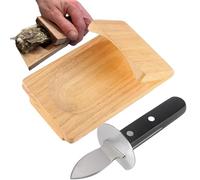Arrovarp Etes-Lot Oysterclamp, Kit Apertura Ostriche, Attrezzo per Aprire Le Ostriche, Apri Ostriche Professionale | Shucker di Ostriche in Legno | Morsetto per Sgusciare Le Ostriche