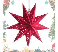 Arrovarp Paralume a forma di stella di carta, stelle di carta illuminate con corda luminosa, lanterne a stella di carta HangingStars, illumina le carte Starcover, lanterna stellare da appendere per