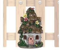 Arrovarp Porta del giardino delle fate, accessori da giardino in legno, porta degli elfi del mondo delle fate, decorazione per finestre e porte in miniatura in legno, porte Gar-den in miniatura per