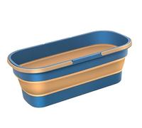 Arrovarp Secchio Rettangolare Multiuso per la Pulizia, Secchio per, Bacino Portatile, Pratico Cestino Portatile da 12 l, Vasca per Pieghevole Portatile, Pratico Cestino per la Pulizia di