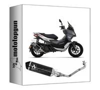 arrow 53549ANN scarico completo omologato open urban alluminio nero nero compatibile con aprilia sr 200 gt 2022 2023 mototopgun