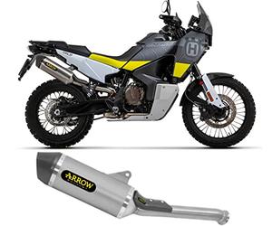 arrow 71904ak, terminale omologato race-tech alluminio, con fondello carbonio, compatibile con moto husqvarna norden 901 2022 2023 mototopgun
