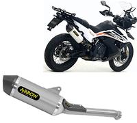 arrow 71904pk, terminale omologato race-tech titanio, con fondello carbonio, compatibile con moto ktm 790 adventure r 2019 2020 mototopgun