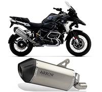 arrow 72505sk, terminale omologato sonora titanio, con fondello carbonio, compatibile con moto bmw r1250 r-1250 gs adventure 2019 2020 2021 2022 2023 mototopgun