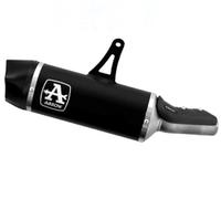 arrow 72641akn, terminale omologato indy-race alluminio nero, con fondello carbonio, compatibile con moto honda xl 750 transalp 2023 mototopgun