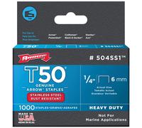 Arrow A504SS1 T50 Graffette Acciaio Inox 504SS 6mm (0.6cm) Scatola 1000
