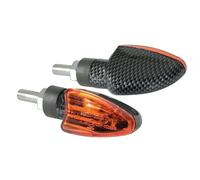 Arrow Coppia frecce moto a lampadina indicatori 12V 21W Carbon look Omologate E