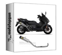 arrow scarico completo + collettore omologato catalizzato indy-race titanio fondello carby compatibile con yamaha tmax t-max 560 2022 2023 2024 mototopgun