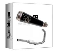 arrow scarico completo + collettore omologato open pro-race nichrom nero compatibile con yamaha yzf r3 2024 mototopgun