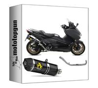 arrow scarico completo + collettore omologato open race-tech alluminio nero fondello carby compatibile con yamaha tmax t-max 560 2022 2023 2024 mototopgun