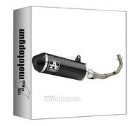 arrow scarico completo + collettore omologato open urban alluminio nero nero compatibile con piaggio medley 125 s abs 2024 mototopgun