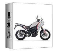 arrow scarico completo omologato open indy-race evo alluminio nero fondello carby compatibile con moto morini x-cape 700 2026 mototopgun std 72664ak + 71804mi