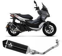 arrow scarico completo omologato open urban alluminio nero nero compatibile con aprilia sr 200 gt 2022 2023 mototopgun
