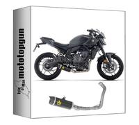 arrow scarico completo race thunder alluminio nero coppa carby compatibile con yamaha mt07 mt-07 2025 mototopgun 71095akn