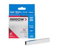 ARROW T50 Staples- Scatola per graffette 1 x 1250 (14mm - 9/16in)