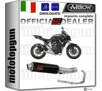 ARROW TERMINALE COMPLETO GP GPGUN TITAN LOOK NERO YAMAHA MT-07 MT07 2014 14