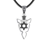 Arrowhead Necklace Silver Wolf/Lion/Viking Arrow Pendant Necklace Jewellery Gifts for Men
