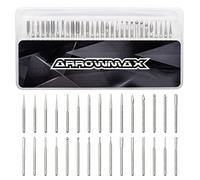 ARROWMAX punte da intaglio per incisione su legno con gambo (2,35 mm), 30 pezzi da incidere per soddisfare le vostre diverse esigenze, accessori durevoli per utensili rotativi per la lavorazione