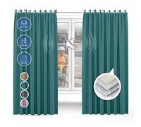 Arrowzoom 1 Finestra blackout oscurata per tende protagonista 3 strati 3 strati di controllo acustico riflettente barriera smorzante perdita termica fino al 25% Lago Blu 2x2m SD1251