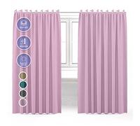 Arrowzoom 1 Finestra blackout oscurata per tende protagonista 3 strati 3 strati di controllo acustico riflettente barriera smorzante perdita termica fino al 25% Pink viola 2x2m SD1251