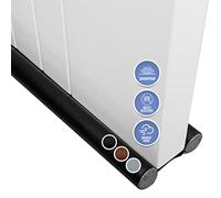Arrowzoom 1 striscia di tenuta inferiore per porta, in schiuma di cotone, resistente all'acqua, a risparmio energetico, protezione dalle intemperie, per il rumore esterno, sporco, polvere, nero, 93 x