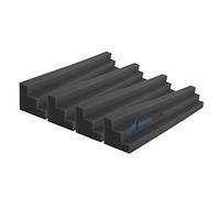 Arrowzoom 4 Bass Trap Pilastro della Colonna Piastrelle Schiuma Acustica 12x12x48cm Isolante Murale Schiuma Contorta Assorbitore Banda Larga Assorbitore Banda Larga Studio Registrazione Nero 1162