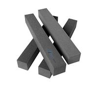 Arrowzoom 4 Lungo Bass Trap Blocco Piastrelle in Schiuma Acustica 7.5x7.5x60cm Isolante Murale Schiuma Contorta Assorbitore Banda Larga di Registrazione Nero 1160