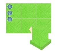 Arrowzoom 6 Pannelli adesivi in feltro 3D in poliestere per arte quadrata fai-da-te, decorazione murale con pannelli tessili piastrella insonorizzante diagonale decorativo Verde 30x30cm SD1390