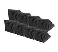 Arrowzoom 8 Bass Trap Multitaglio Piastrelle in Schiuma Acustica 12x12x24cm Isolante Murale Schiuma Contorta Assorbitore Banda Larga di Registrazione Nero 1169