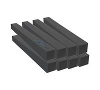 Arrowzoom 8 Lungo Bass Trap Blocco Piastrelle in Schiuma Acustica 7.5x7.5x60cm Isolante Murale Schiuma Contorta Assorbitore Banda Larga di Registrazione Nero 1160