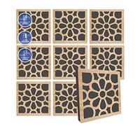 Arrowzoom 8 Pannello in legno pro-acustico diffuso assorbono la riduzione del suono registrando un range di scattering Euroclass E NRC 0,64 fino a 5000Hz Design dei petali reali 30x30x5cm SD1309