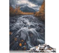 Arroyo de montaña en otoño: 1500 rompecabezas Para adultos, juegos de rompecabezas Para aliviar el estrés Para niños y adultos, 1500 piezas (85 x 57 cm)