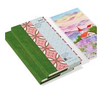 Arrtx - Confezione da 2 quaderni ad acquerello, 18 x 10,4 cm, 63,5 kg, 300 g/m², 100% carta di cotone, stampa a caldo, 40 fogli, copertina rigida, da usare come quaderno da viaggio per artisti, adulti