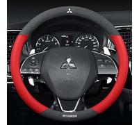 ARRYEDCN Auto Coprivolante, per Mitsubishi L200 2006-2015 Copri Volante Antiscivolo Traspirante Durevole Protezione Custodia Volante Auto 37-38cm,C